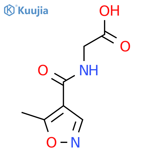2-(5-methyl-1,2-oxazol-4-yl)formamidoacetic acid structure