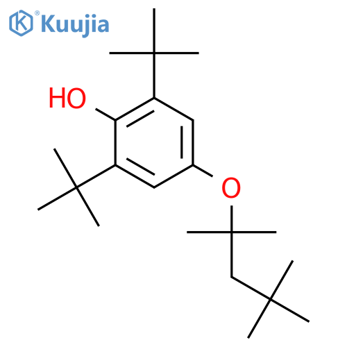 Phenol, 2,6-bis(1,1-dimethylethyl)-4-(1,1,3,3-tetramethylbutoxy)- structure
