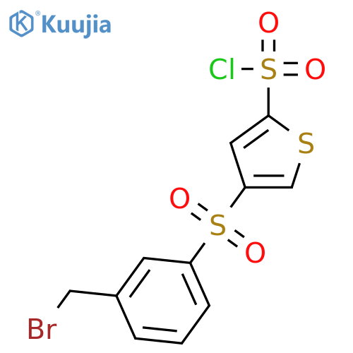 2-Thiophenesulfonyl chloride, 4-[[3-(bromomethyl)phenyl]sulfonyl]- structure