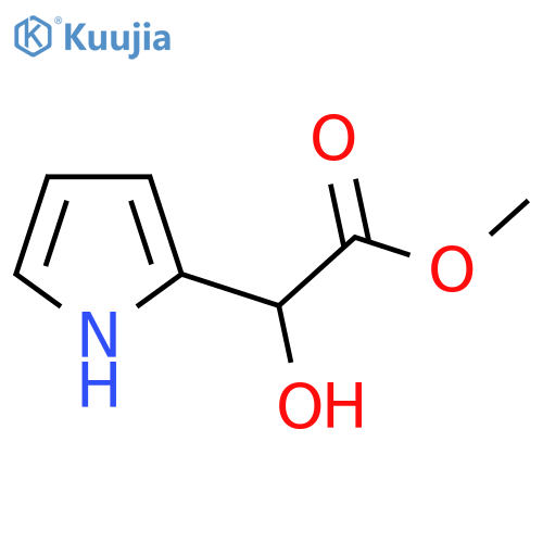 methyl 2-hydroxy-2-(1H-pyrrol-2-yl)acetate structure