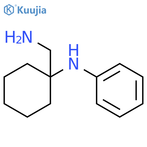 N-[1-(aminomethyl)cyclohexyl]aniline structure