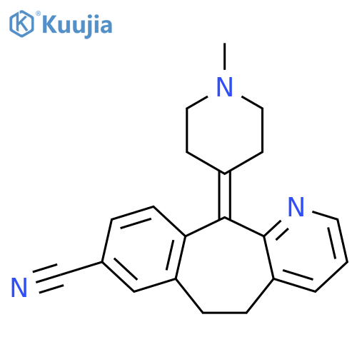 5H-Benzo[5,6]cyclohepta[1,2-b]pyridine-8-carbonitrile,6,11-dihydro-11-(1-methyl-4-piperidinylidene)- structure