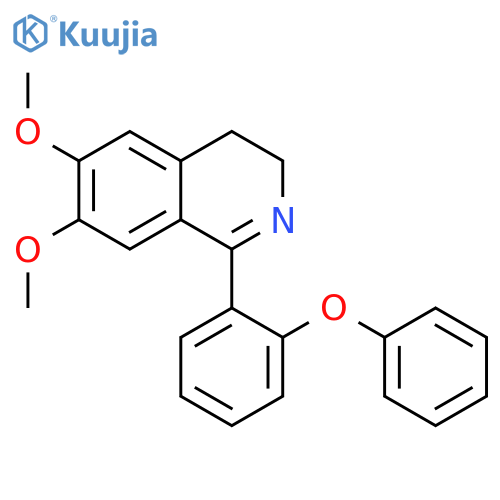 Isoquinoline, 3,4-dihydro-6,7-dimethoxy-1-(2-phenoxyphenyl)- structure