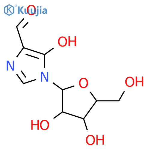 1H-Imidazole-4-carboxaldehyde,5-hydroxy-1-b-D-ribofuranosyl- structure