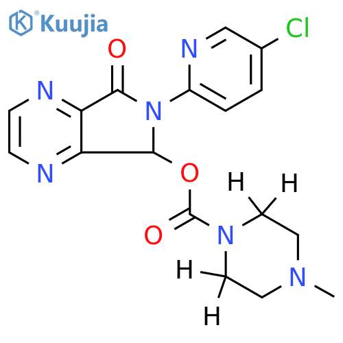 4-methyl-1-piperazinecarboxylicacid,6-(5-chloro-2-pyridinyl)-6,7-dihydro-7-oxo-5H-pyrrolo[3,4-b]pyrazin-5-ylester-d4 structure
