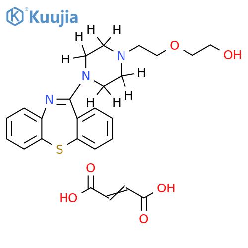 Quetiapine-d8 Hemifumarate (piperazine-d8) structure
