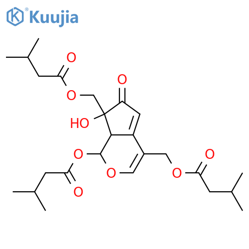 3,5-Iridadiene-1,7,8,10,11-pentol; (1β,8β)-form, 7-Ketone, 1,10,11-tris-O-(3-methylbutanoyl) structure