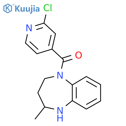 (2-Chloropyridin-4-yl)-(2-methyl-1,2,3,4-tetrahydro-1,5-benzodiazepin-5-yl)methanone structure