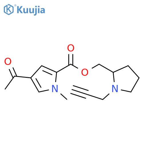 [1-(2-Propyn-1-yl)-2-pyrrolidinyl]methyl 4-acetyl-1-methyl-1H-pyrrole-2-carboxylate structure
