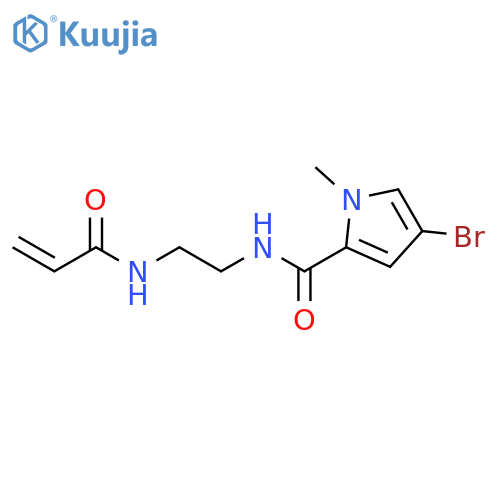 N-{2-(4-bromo-1-methyl-1H-pyrrol-2-yl)formamidoethyl}prop-2-enamide structure