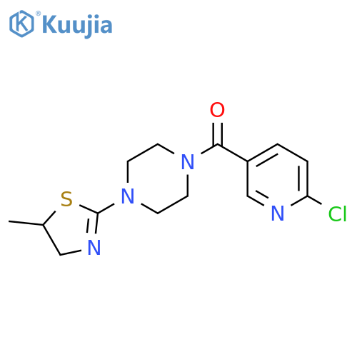 (6-Chloro-3-pyridinyl)[4-(4,5-dihydro-5-methyl-2-thiazolyl)-1-piperazinyl]methanone structure