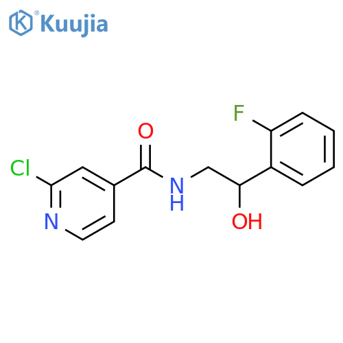 2-chloro-N-2-(2-fluorophenyl)-2-hydroxyethylpyridine-4-carboxamide structure
