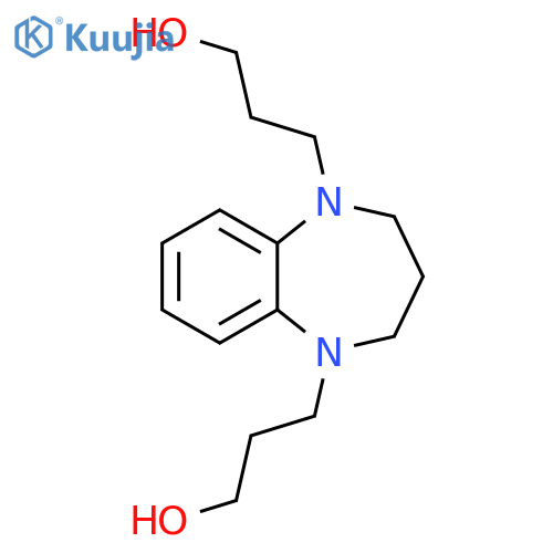 3-5-(3-hydroxypropyl)-2,3,4,5-tetrahydro-1H-1,5-benzodiazepin-1-ylpropan-1-ol structure