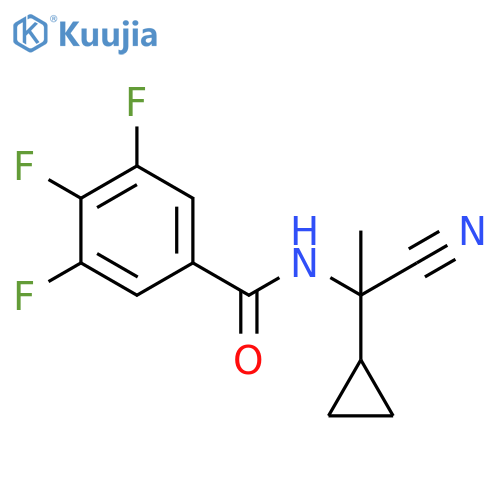 N-(1-Cyano-1-cyclopropylethyl)-3,4,5-trifluorobenzamide structure