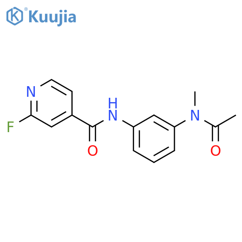 N-[3-(Acetylmethylamino)phenyl]-2-fluoro-4-pyridinecarboxamide structure