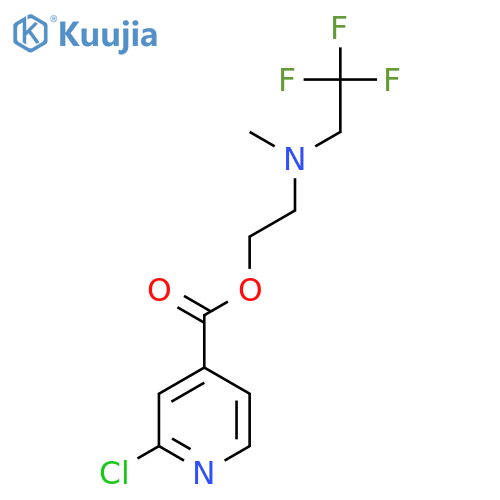 2-methyl(2,2,2-trifluoroethyl)aminoethyl 2-chloropyridine-4-carboxylate structure