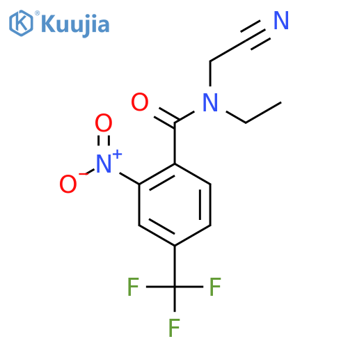 N-(Cyanomethyl)-N-ethyl-2-nitro-4-(trifluoromethyl)benzamide structure