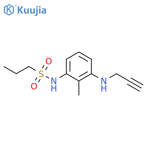 N-{2-methyl-3-(prop-2-yn-1-yl)aminophenyl}propane-1-sulfonamide structure