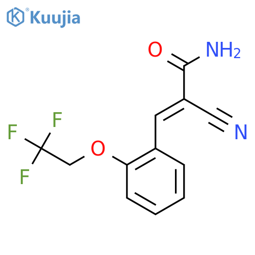 2-cyano-3-2-(2,2,2-trifluoroethoxy)phenylprop-2-enamide structure