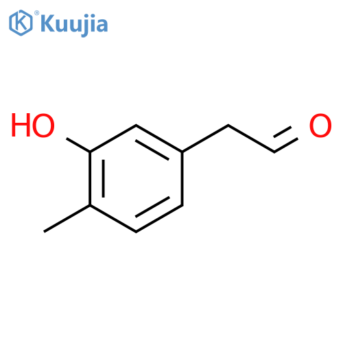 2-(3-hydroxy-4-methylphenyl)acetaldehyde structure
