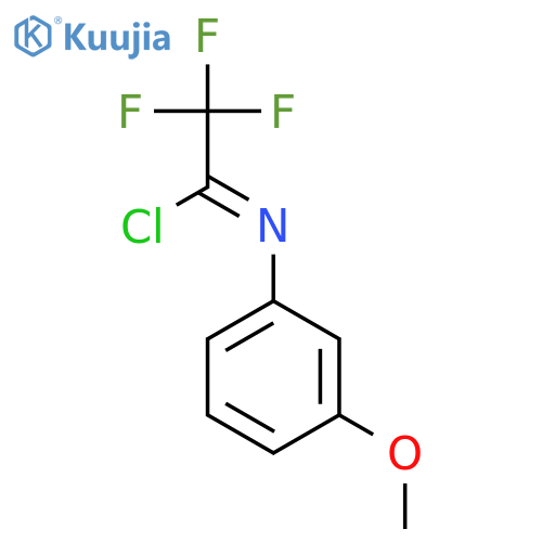 Ethanimidoyl chloride, 2,2,2-trifluoro-N-(3-methoxyphenyl)- structure