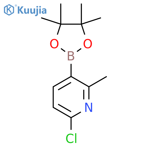 6-Chloro-2-methyl-3-(4,4,5,5-tetramethyl-1,3,2-dioxaborolan-2-YL)pyridine structure