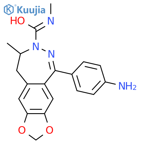 1-(4-Aminophenyl)-3-methylcarbamoyl-4-methyl-7,8-methylenedioxy-3,4-dihydro-5H-2,3-benzodiazepine structure