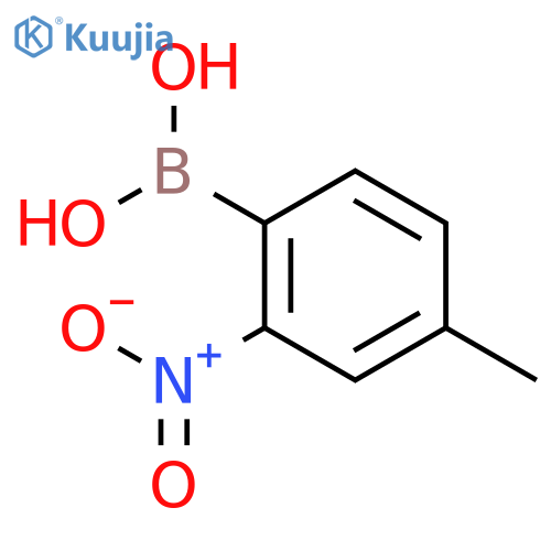 (4-Methyl-2-nitrophenyl)boronic acid structure
