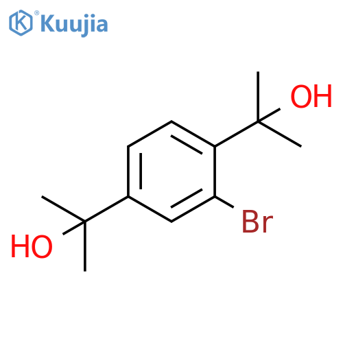 2-2-bromo-4-(2-hydroxypropan-2-yl)phenylpropan-2-ol structure
