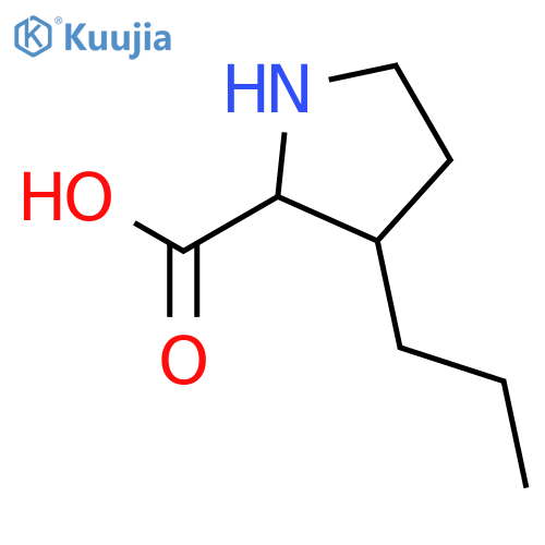 3-propylpyrrolidine-2-carboxylic acid structure