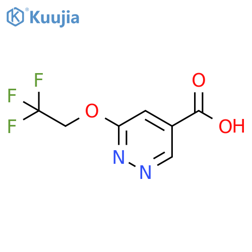 6-(2,2,2-Trifluoro-ethoxy)-pyridazine-4-carboxylic acid structure