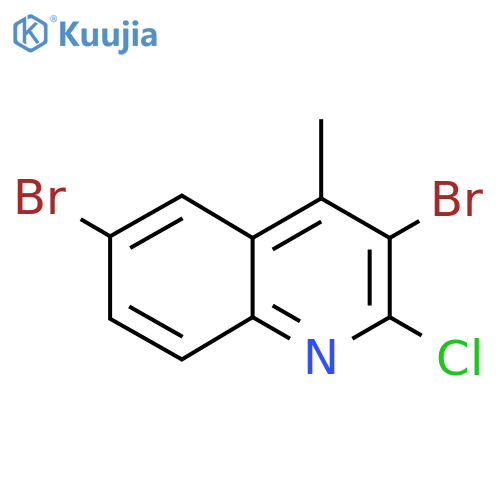 3,6-Dibromo-2-chloro-4-methylquinoline structure