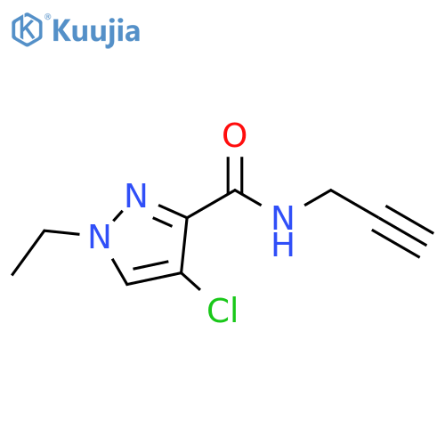 4-Chloro-1-ethyl-1H-pyrazole-3-carboxylic acid prop-2-ynylamide structure