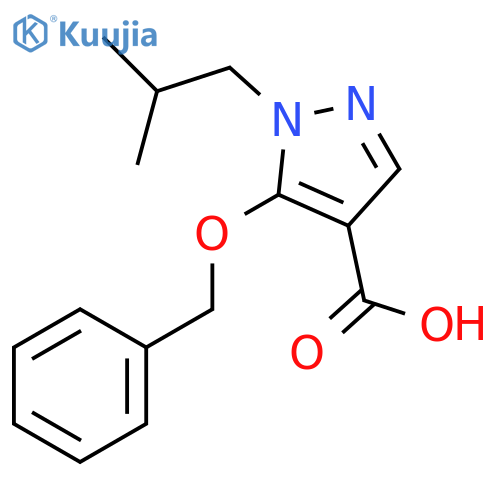 5-Benzyloxy-1-isobutyl-1H-pyrazole-4-carboxylic acid structure