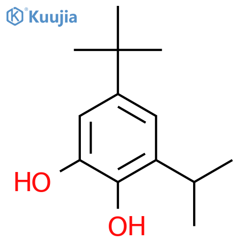 1,2-Benzenediol,5-(1,1-dimethylethyl)-3-(1-methylethyl)- structure