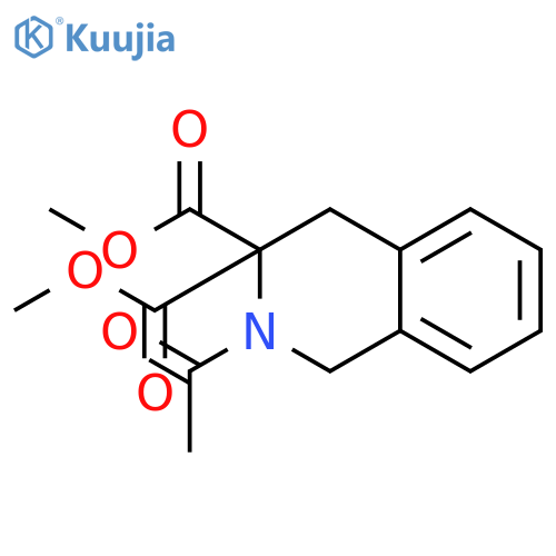Dimethyl 2-acetyl-1,2-dihydroisoquinoline-3,3(4H)-dicarboxylate structure