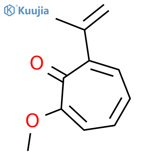 2,4,6-Cycloheptatrien-1-one, 2-methoxy-7-(1-methylethenyl)- structure