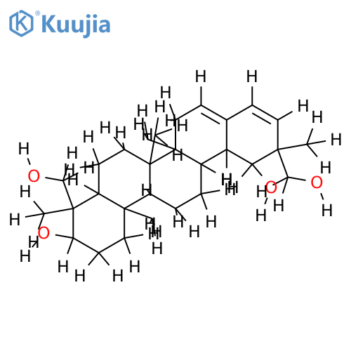 28-Noroleana-16,21-diene-3alpha,19alpha,23,29-tetrol structure