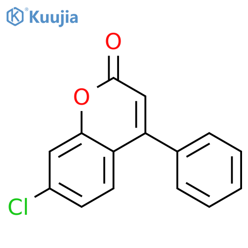 7-chloro-4-phenyl-2H-chromen-2-one structure