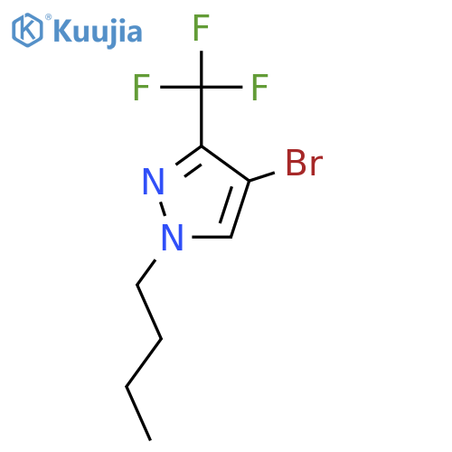 4-Bromo-1-butyl-3-(trifluoromethyl)pyrazole structure