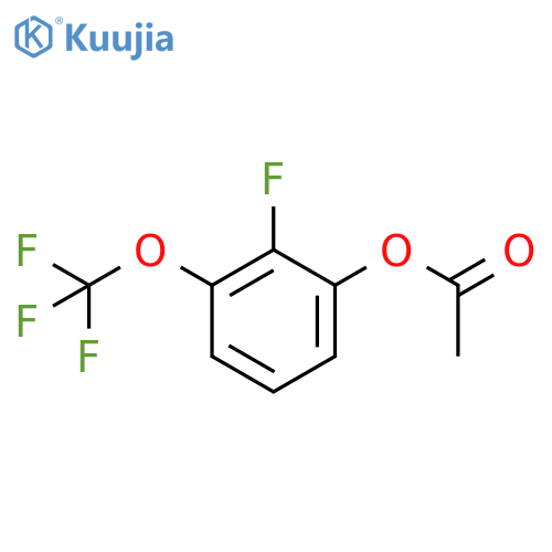 2-Fluoro-3-(trifluoromethoxy)phenyl acetate structure