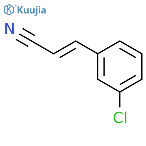2-Propenenitrile, 3-(3-chlorophenyl)-, (E)- structure