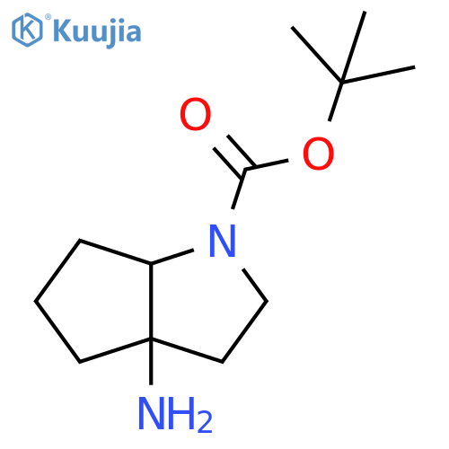 tert-Butyl 3a-AminohexahydrocyclopentaBpyrrole-1(2H)-carboxylate structure