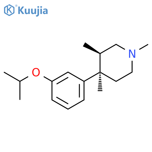 Piperidine, 1,3,4-trimethyl-4-[3-(1-methylethoxy)phenyl]-, (3r,4r)- structure