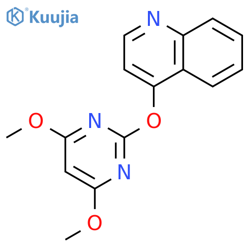 Quinoline, 4-[(4,6-dimethoxy-2-pyrimidinyl)oxy]- structure