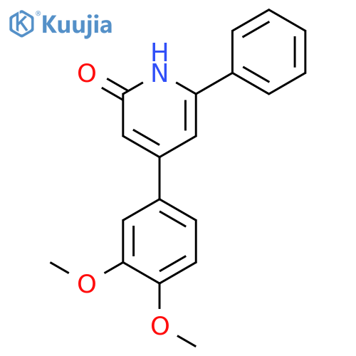 2(1H)-Pyridinone, 4-(3,4-dimethoxyphenyl)-6-phenyl- structure