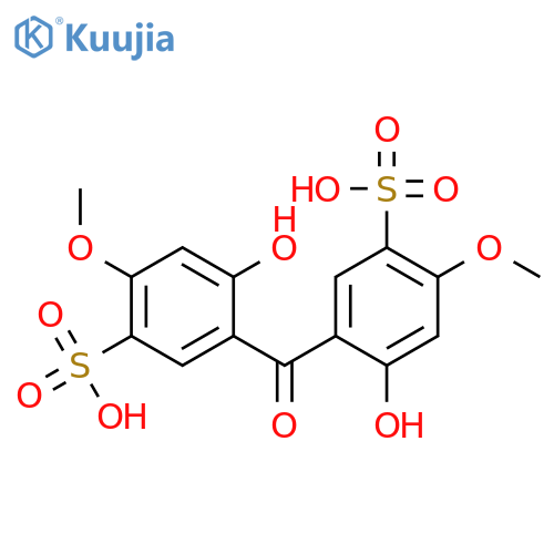 2,2'-Dihydroxy-4,4'-dimethoxybenzophenone-5,5'-disulfonic acid structure