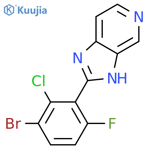 2-(3-Bromo-2-chloro-6-fluorophenyl)-3H-imidazo4,5-cpyridine structure
