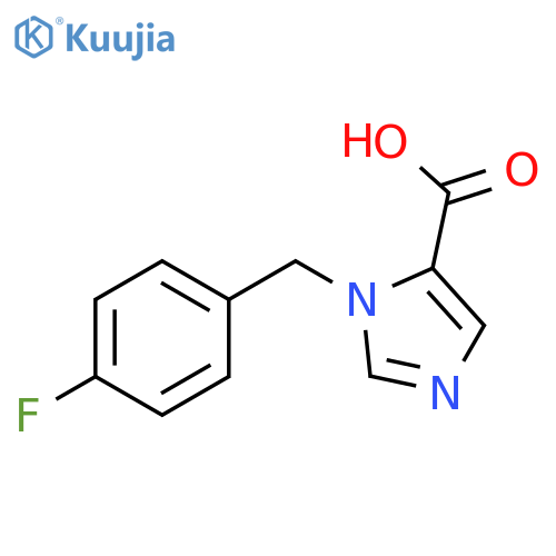 1-(4-Fluorobenzyl)-1H-imidazole-5-carboxylic acid structure