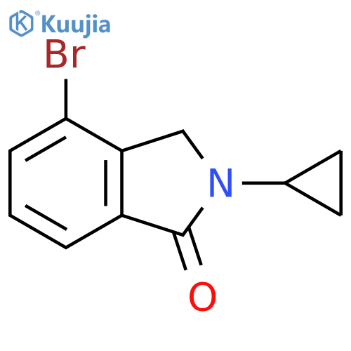 4-Bromo-2-cyclopropylisoindolin-1-one structure